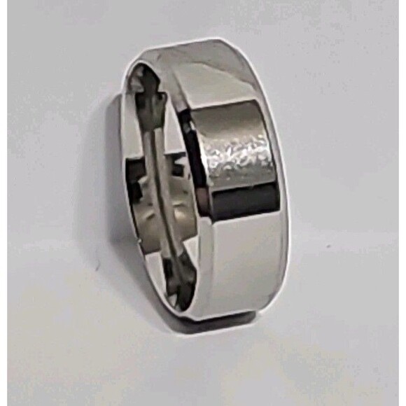 Unbranded Other - Fashion Solid Color Stainless Stee Band Ring size 6 Men's Color silver (US)